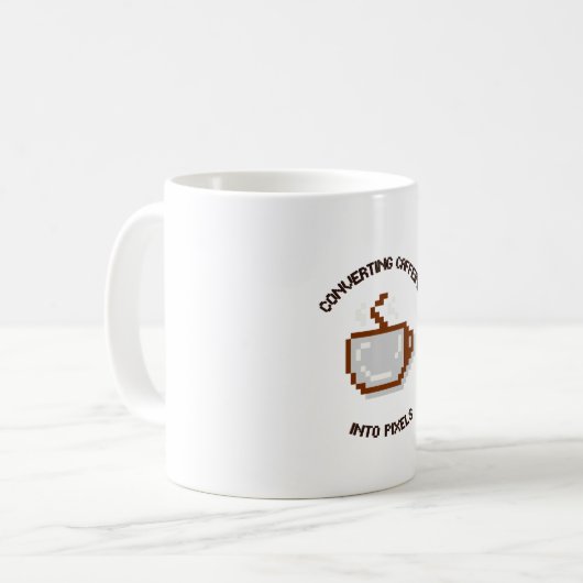 Lustiger Programmierer Kaffeebecher Kaffeetasse (Vorderseite Links)