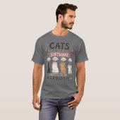 Lustiger Programmierer Katzenliebhaber Coding Humo T-Shirt (Vorne ganz)