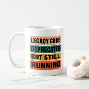 Lustiger Programmierer Legacy Code Retro Kaffeetasse