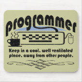 Lustiger Programmierer Mousepad (Vorne)