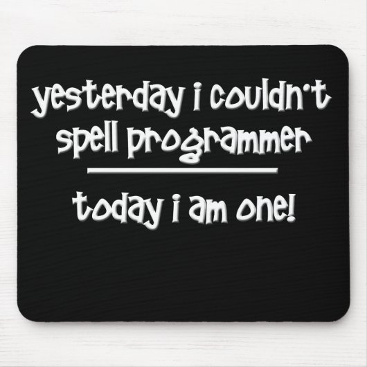 Lustiger Programmierer Mousepad (Vorne)