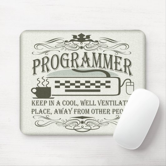 Lustiger Programmierer Mousepad (Mit Mouse)