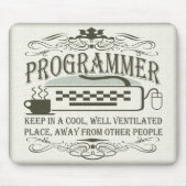 Lustiger Programmierer Mousepad (Vorne)