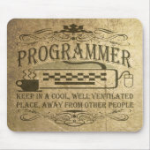Lustiger Programmierer Mousepad (Vorne)