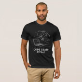 Lustiger Programmierer Skateboarder Code Skate Wie T-Shirt (Vorne ganz)