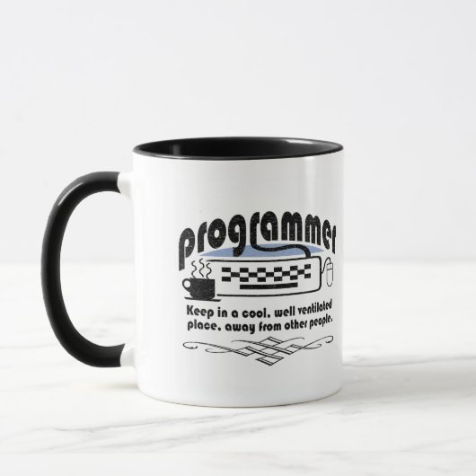 Lustiger Programmierer Tasse (Links)