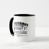 Lustiger Programmierer Tasse (Vorderseite Links)