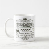 Lustiger Programmierer Tasse (Links)