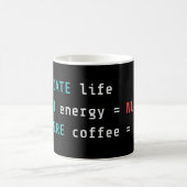 Lustiger Programmierer UPDATE Life SQL Code Kaffeetasse (Mittel)