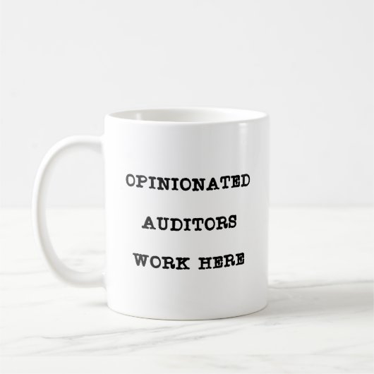 Lustiger Prüfer Kaffeetasse (Links)