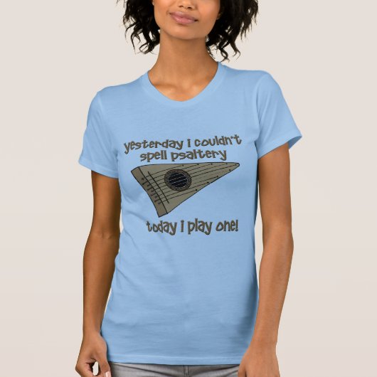 lustiger Psaltery T-Shirt (Vorderseite)
