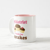 Lustiger Psychiater Zweifarbige Tasse (Vorderseite Links)