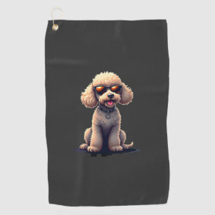 Lustiger Pudel Tierliebhaber Hunde Grafik Süßer Hu Golfhandtuch