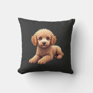 Lustiger Pudel Tierliebhaber Hunde Grafik Süßer Hu Kissen