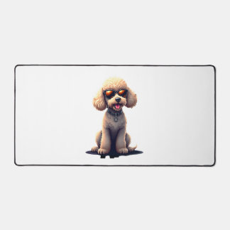 Lustiger Pudel Tierliebhaber Hunde Grafik Süßer Hu Schreibtischunterlage
