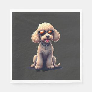 Lustiger Pudel Tierliebhaber Hunde Grafik Süßer Hu Serviette
