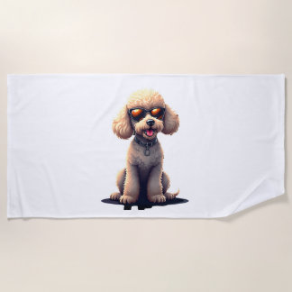 Lustiger Pudel Tierliebhaber Hunde Grafik Süßer Hu Strandtuch