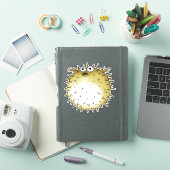 lustiger Puffer-Cartoon Aufkleber (iPad Hülle)