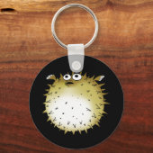 lustiger Pufffisch Schlüsselanhänger (Vorderseite)