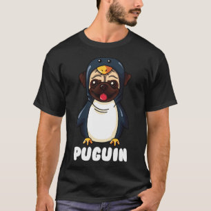 Lustiger Pug als Pinguin Puguin 322 T-Shirt