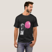 Lustiger Pug-Bubble-Gum-Hund T-Shirt (Vorne ganz)