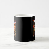 Lustiger Pug, der Eiskaffee trinkt, süßes Geschenk Kaffeetasse (Mittel)