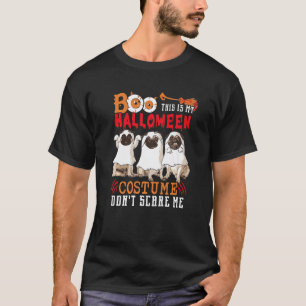 Lustiger Pug-Geist Dies ist mein Halloween-Kostüm T-Shirt