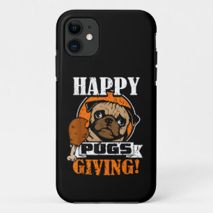 Lustiger Pug-Hund Glückliches Pugsgiving Erntedank Case-Mate iPhone Hülle