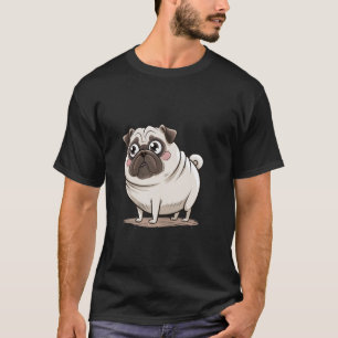 Lustiger Pug-Hundliebhaber Süßer Welpe Haustierbes T-Shirt