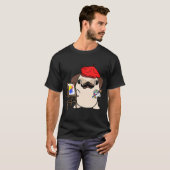 Lustiger Pug ist ein Maler T-Shirt (Vorne ganz)