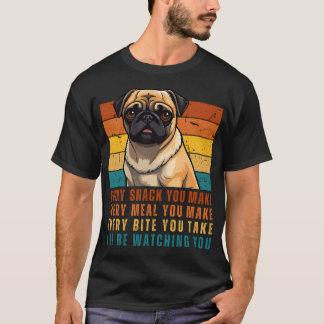 Lustiger Pug-Liebhaber - Jeder Snack, den du machs T-Shirt