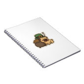 Lustiger Pug St.Patrick's Day Notizblock (Rechte Seite)