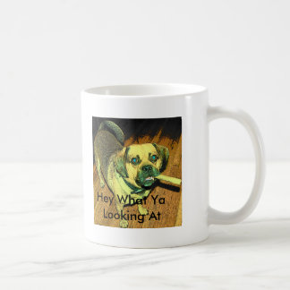 Lustiger Puggle Hund Kaffeetasse