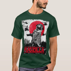 Lustiger Pugzilla-Pug-Hund T-Shirt