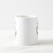 Lustiger Puli-Hund-Geschäftsanzug-Kaffee Kaffeetasse (Mittel)