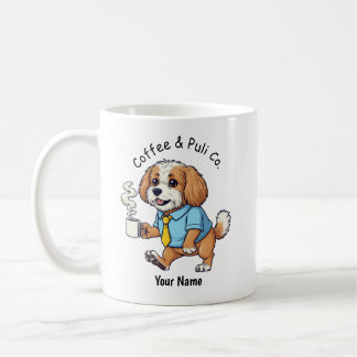 Lustiger Puli-Hund-Geschäftsanzug-Kaffee Kaffeetasse