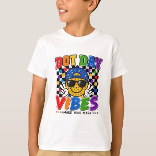 Lustiger Punkt-Tag Stimmung Lächeln Gesicht Bunt G T-Shirt