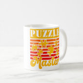Lustiger Puzzle-Meister-Jigsaw-Puzzler Kaffeetasse (VorderseiteRechts)