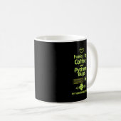 Lustiger Python-Entwickler – Angetrieben von Coffe Kaffeetasse (VorderseiteRechts)