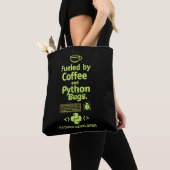 Lustiger Python-Entwickler – Angetrieben von Coffe Tasche (Von Nahem)