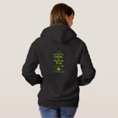 Lustiger Python-Entwickler – Angetrieben von Kaffe Hoodie (Schwarz voll)