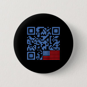 Lustiger Qr Präsident Trump 4547 Tanzende Tanzbewe Button