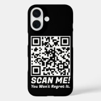 Lustiger QR-Scan mich! Lustiger Bedauern-Witz