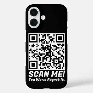 Lustiger QR-Scan mich! Lustiger Bedauern-Witz iPhone 16 Hülle