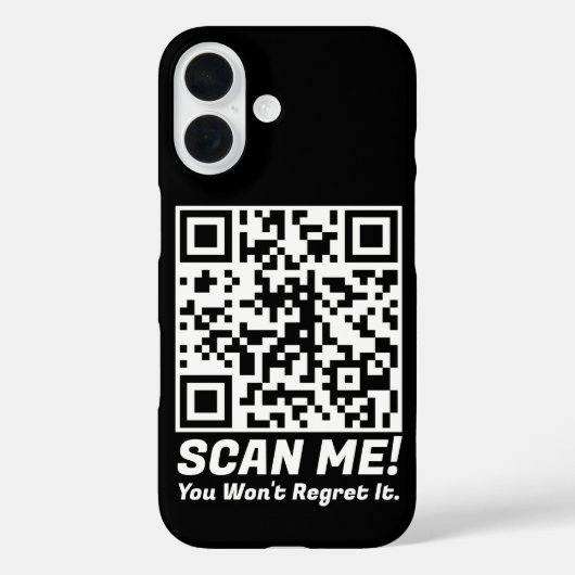 Lustiger QR-Scan mich! Lustiger Bedauern-Witz  Case-Mate iPhone Hülle (Rückseite)