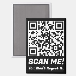 Lustiger QR-Scan mich! Lustiger Bedauern-Witz  Magnet
