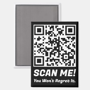 Lustiger QR-Scan mich! Lustiger Bedauern-Witz Magnet