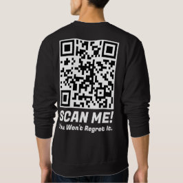 Lustiger QR-Scan mich! Lustiger Bedauern-Witz  Sweatshirt