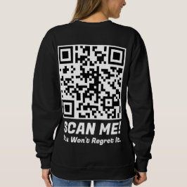 Lustiger QR-Scan mich! Lustiger Bedauern-Witz  Sweatshirt
