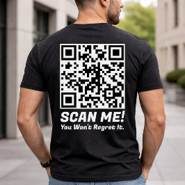 Lustiger QR-Scan mich! Lustiger Bedauern-Witz  T-Shirt